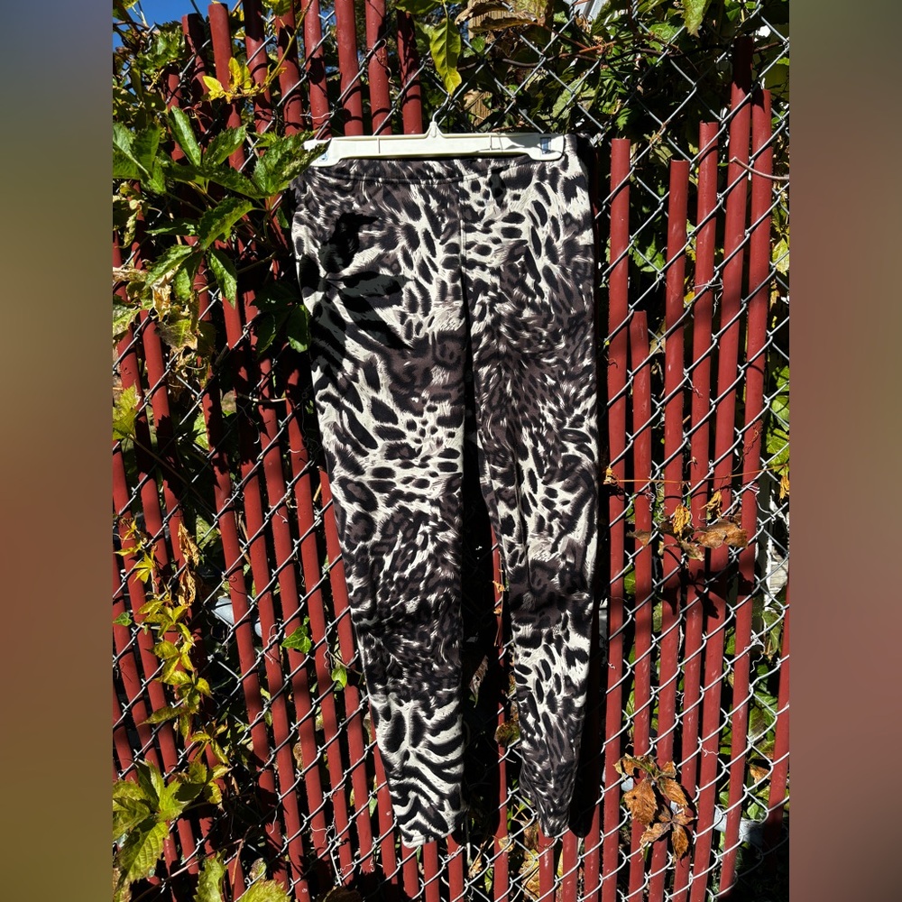 Fleece Lined Animal Print Leggings